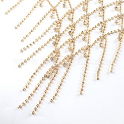 Legierung voller Kristall Strass Mesh Körperketten für Bikini&nbsp;WG36BB6-01