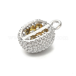 Colgante micropavé cubic zirconia de latón&nbsp;KK-L229-001P-01