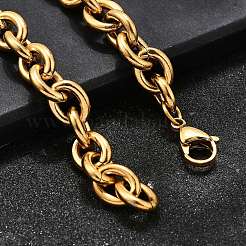 304 Edelstahl-Kabelkettenarmbänder für Damen&nbsp;BJEW-Q050-01A-G