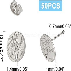 Ohrstecker-Beschläge aus Edelstahl 304&nbsp;STAS-UN0018-20P
