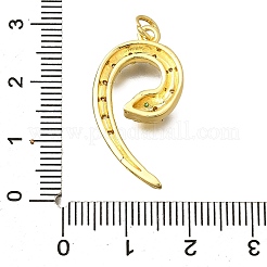 Pendentifs avec zircon cubiques à micro-pavés en laiton&nbsp;KK-I724-A09