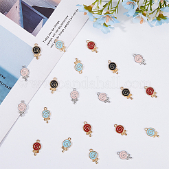 80 colgante de aleación de esmalte chapado en 4 colores con rhinestone&nbsp;FIND-DC0003-11