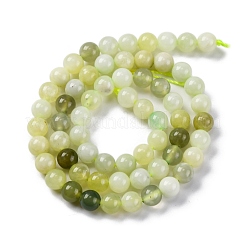 Natürlich neu Jade runde Perlen Stränge&nbsp;G-O039-16-6mm-02