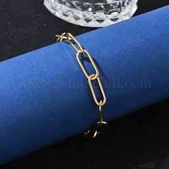 Einfache 304 Edelstahl Büroklammer Ketten Armbänder für Sommer Strand&nbsp;PM6439-9