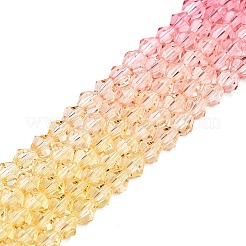 Colori sfumati da cuocere fili di perline di vetro&nbsp;DGLA-A039-T4mm-A02