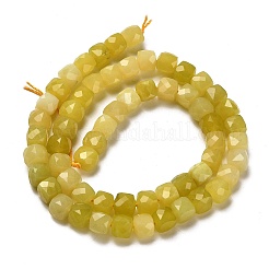Natürliche Zitronen Jade Perlen Stränge&nbsp;G-H078-C15-01
