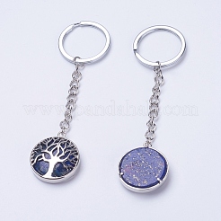 Natürlicher Lapislazuli keychain&nbsp;KEYC-E023-02L