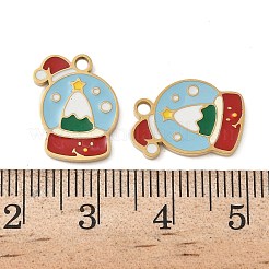 Weihnachten 304 Edelstahl Emaille Anhänger&nbsp;STAS-Z093-08M-G