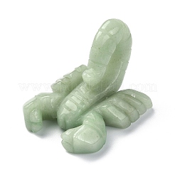 Figurines de scorpion de guérison sculptées en aventurine verte naturelle&nbsp;DJEW-M008-01E