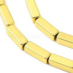 Brins de perles d'hématite non magnétiques synthétiques galvanisées&nbsp;G-I360-Y02-01