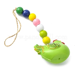 Ostern thema kunststoff henne anhänger dekorationen&nbsp;HJEW-TAC0013-15B