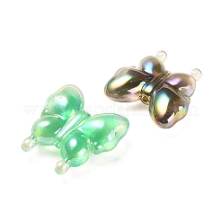 Placcatura uv luminosa perline acriliche iridescenti arcobaleno&nbsp;OACR-F006-03
