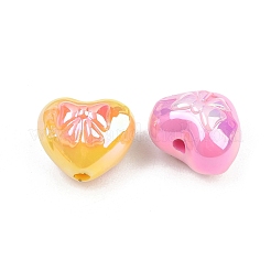 10 pièces de perles acryliques plaquées uv&nbsp;PACR-FP0001-03