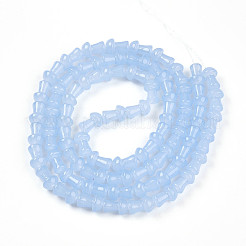 Chapelet de perles en verre baking paint&nbsp;DGLA-N007-01G