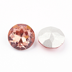Spitze zurück & zurück plated Glas Strass Cabochons&nbsp;RGLA-J012-8mm-542
