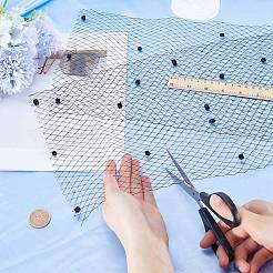 Elastische Deko-Mesh-Bänder aus Polyester&nbsp;DIY-GF0009-01A