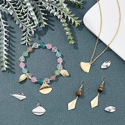 60pcs 3 pendentifs en laiton de placage de style rack&nbsp;KK-FH0002-27