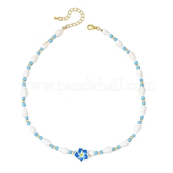 Collane da donna con fiori in argilla polimerica&nbsp;NJEW-JN06579