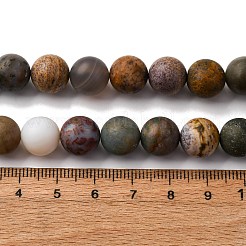 Natürliche ozean achat / ozean jaspis perlen stränge&nbsp;G-G772-06-B