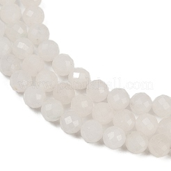Natürliche weiße Jade perlen Stränge&nbsp;LS-G-RM2025-B34-8mm