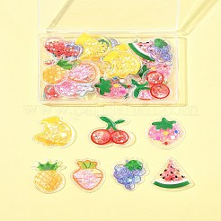 28 Stück 7 Stile transparente PVC-Kunststoff-Cabochons&nbsp;PVC-FS0001-04