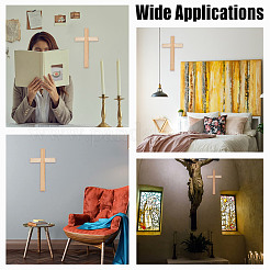 Décoration murale croix en bois&nbsp;AJEW-WH0348-323