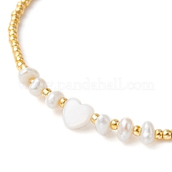 Braccialetti con perline intrecciate con conchiglie naturali&nbsp;BJEW-JB09720