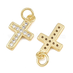 Pendentifs en laiton zircon cubique transparent&nbsp;CU-CBADC6C-06G-02