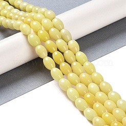 Natürliche gelbe Jade Perlen Stränge&nbsp;G-K362-I10-05