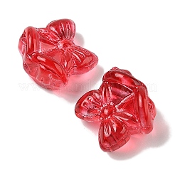 Perles de verre transparentes peintes en aérosol&nbsp;GLAA-Z011-06K