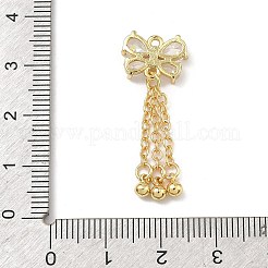Pendentifs en laiton zircon cubique transparent&nbsp;KK-D228-02G-01