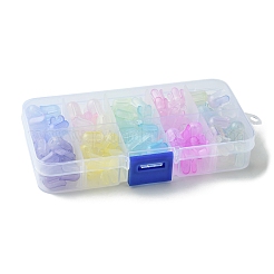 9 Farben transparente Acrylperlenkappen&nbsp;OACR-FS0001-72