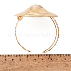 Bracelets manchettes en alliage et fer pour femmes&nbsp;BJEW-F501-02KCG