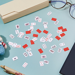 30 Stück Mini-Papierpoker&nbsp;AJEW-FH0006-32