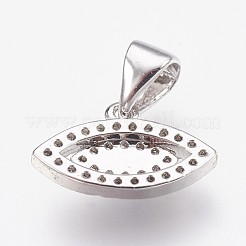 Breloques en laiton avec zircone cubique de micro pave&nbsp;ZIRC-F084-26P