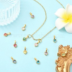12 pendentif strass en acier inoxydable 304 avec placage ionique (IP) 12 couleurs&nbsp;STAS-CJ0002-97
