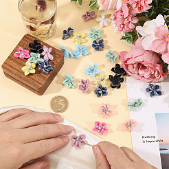 40 Stück Samt in zwei Farben mit Harz-Strass-Cabochons&nbsp;FIND-CA0011-27