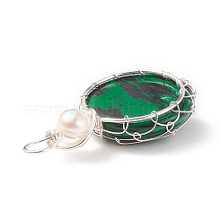 Ciondoli malachite sintetici&nbsp;PALLOY-JF01790-04