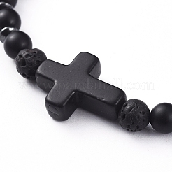 Bracelets extensibles unisexes naturels et synthétiques&nbsp;BJEW-JB04945