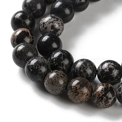 Gefärbte natürliche Regalit/Imperial Jaspis/Meeressediment Jaspis Perlen Stränge&nbsp;G-B124-C01-01