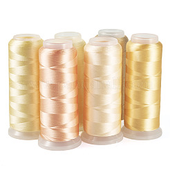 6 Rolle 6 Farben Polyester-Stickgarn&nbsp;OCOR-TA0003-14A