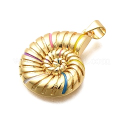 Ciondoli smaltato in ottone&nbsp;X-KK-C087-27G