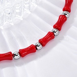 304 Edelstahl-Perlenarmbänder für Damen&nbsp;BJEW-M056-04P