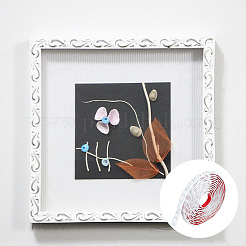 Adesivo autoadesivo a specchio con motivo a fiori in pvc&nbsp;FIND-WH0152-356A