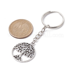 Portachiavi con albero della vita in lega in stile tibetano&nbsp;KEYC-JKC00693-02