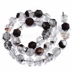 Fili di quarzo lodolite verde naturale / quarzo da giardino&nbsp;G-S362-056C