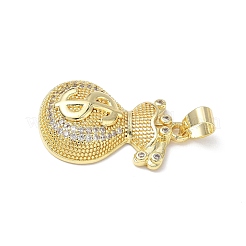 Pendentifs en zircone cubique transparente micro pavé&nbsp;KK-L253-13G-06