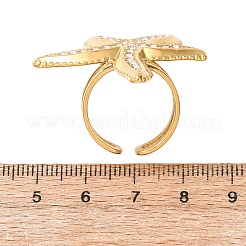 Strassringe aus Edelstahl 304 für Damen&nbsp;RJEW-D355-02G
