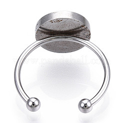 Flacher runder Stimmungsring&nbsp;LS-RJEW-T025-01P