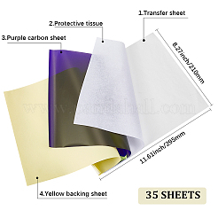 Rechteckige Wärmeübertragungsfolie aus Papier&nbsp;DIY-WH20006-41